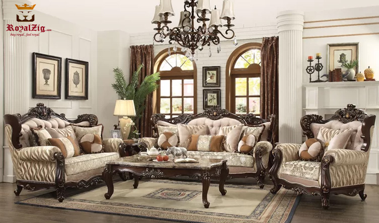 Antique Style Living Room Sofa Set