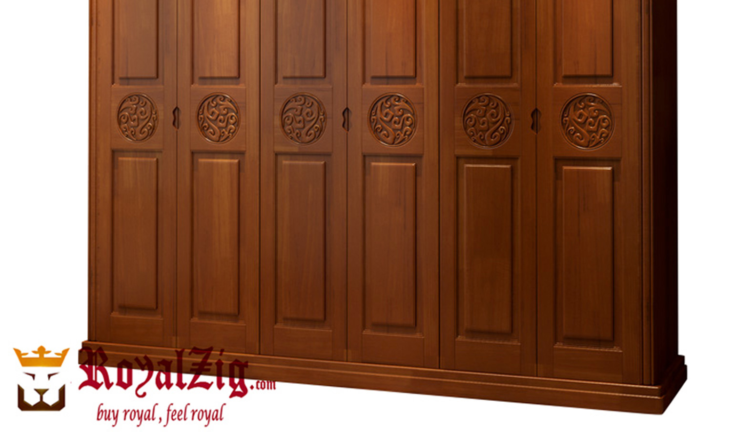 Victorian Style Big Wardrobe Wooden Crafted Royalzig