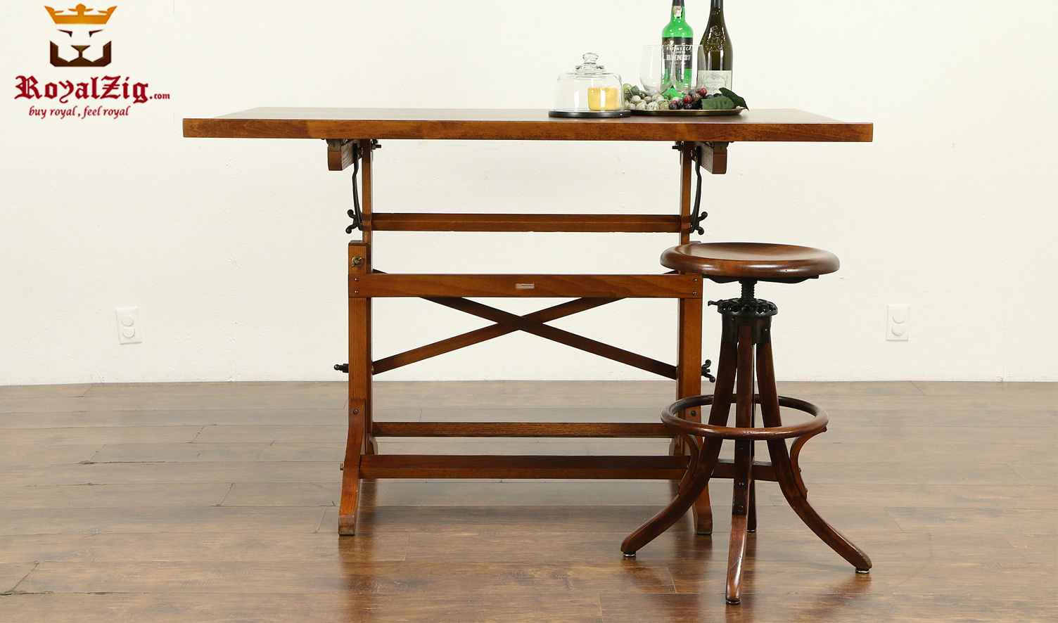 Dastros-Antique-Style-Kitchen-Chopper-Table