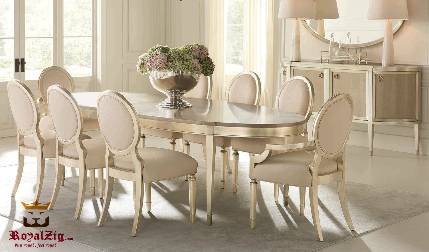 Glanbrook Modern Italian Style Round Dining Table