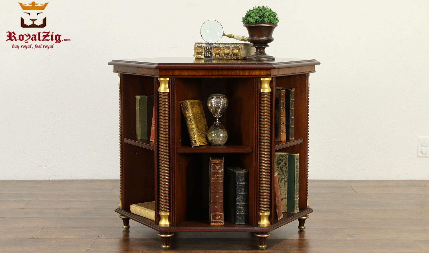 Marie-French-Style-Wooden-Bookshelf