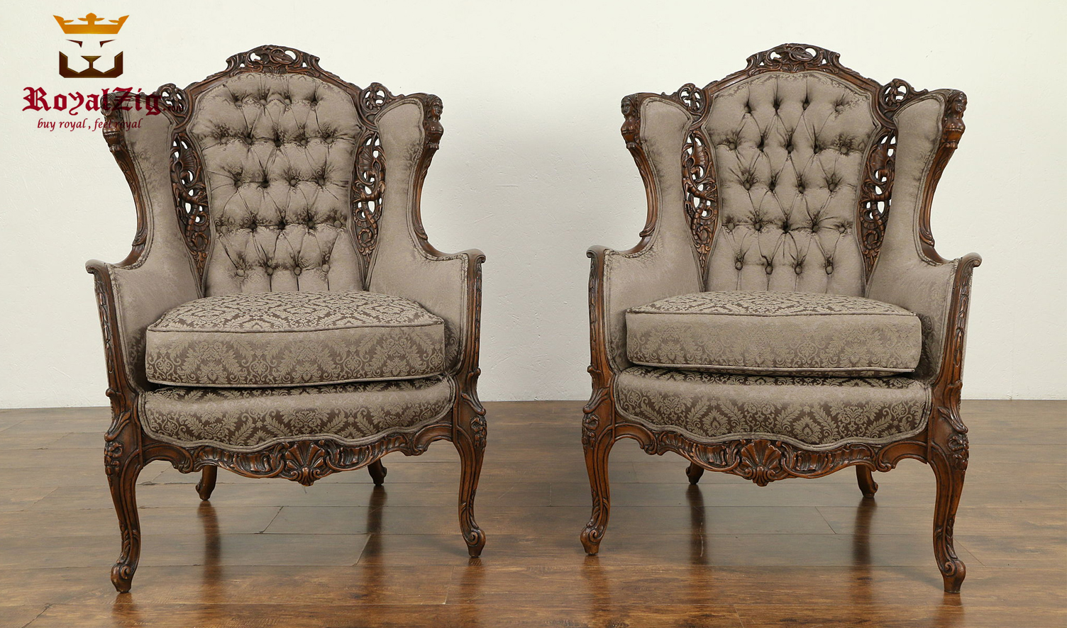 Antique-Style-Hand-Crafted-Tufted-Wing-Chai