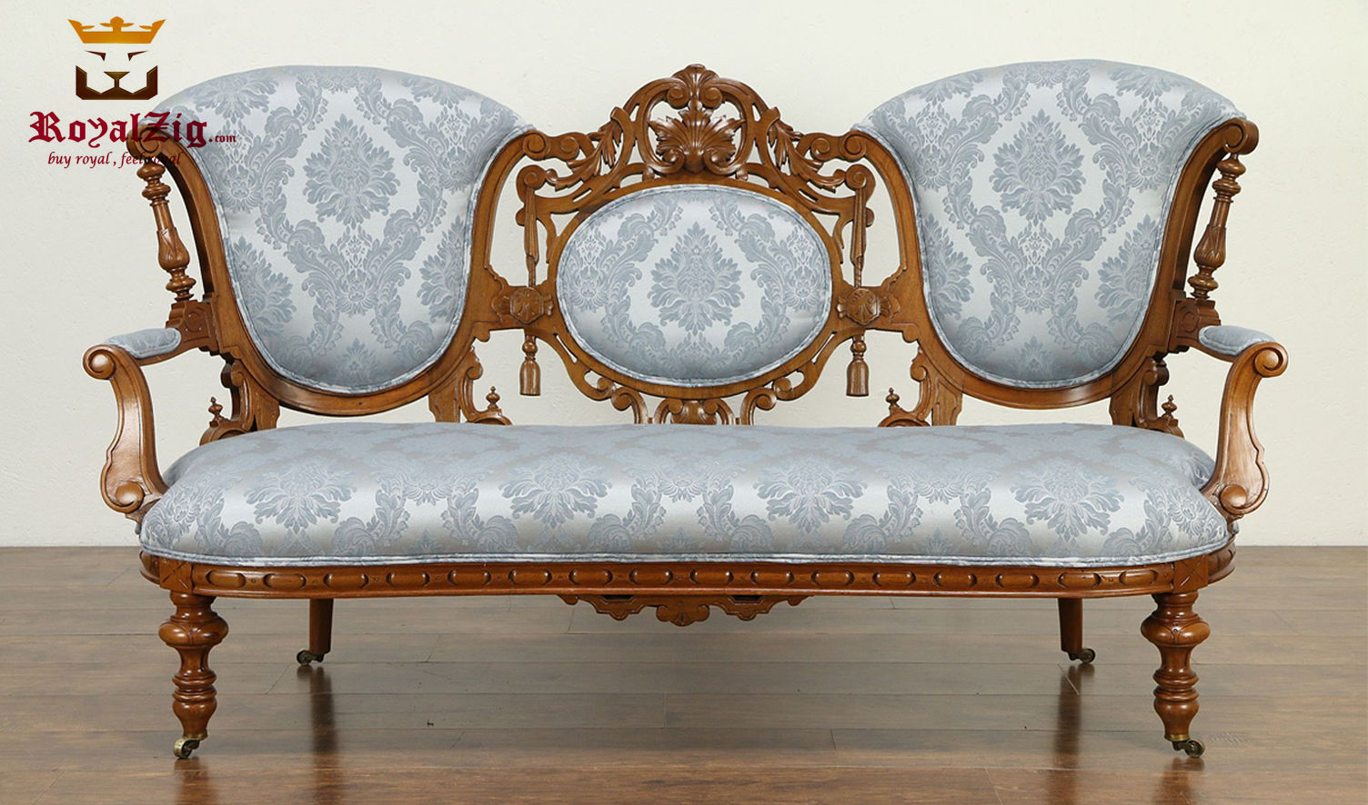 Nappolen-Antique-Hand-Carved-3-Seater-Sofa-Set