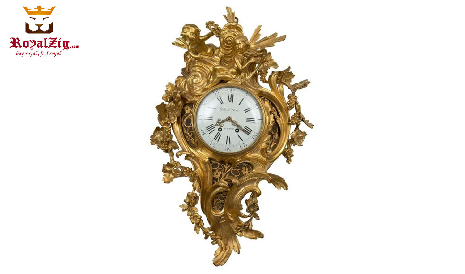 Wooden-Golden-Clock