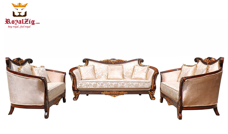 Victorian Style Curved Sofa Set