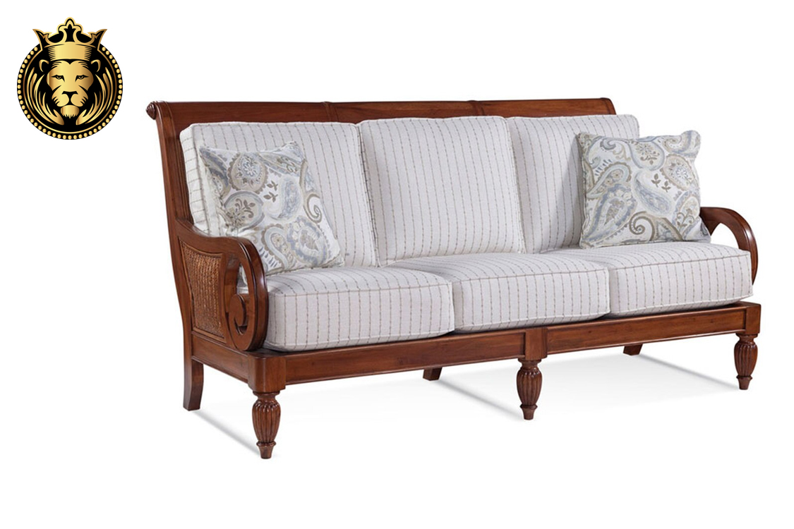 Old style sales wooden sofa