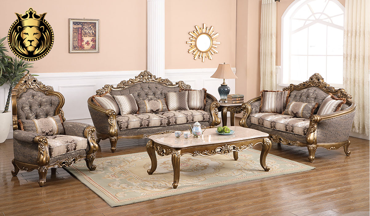 Surabhi Antique Metallic Finish Sofa