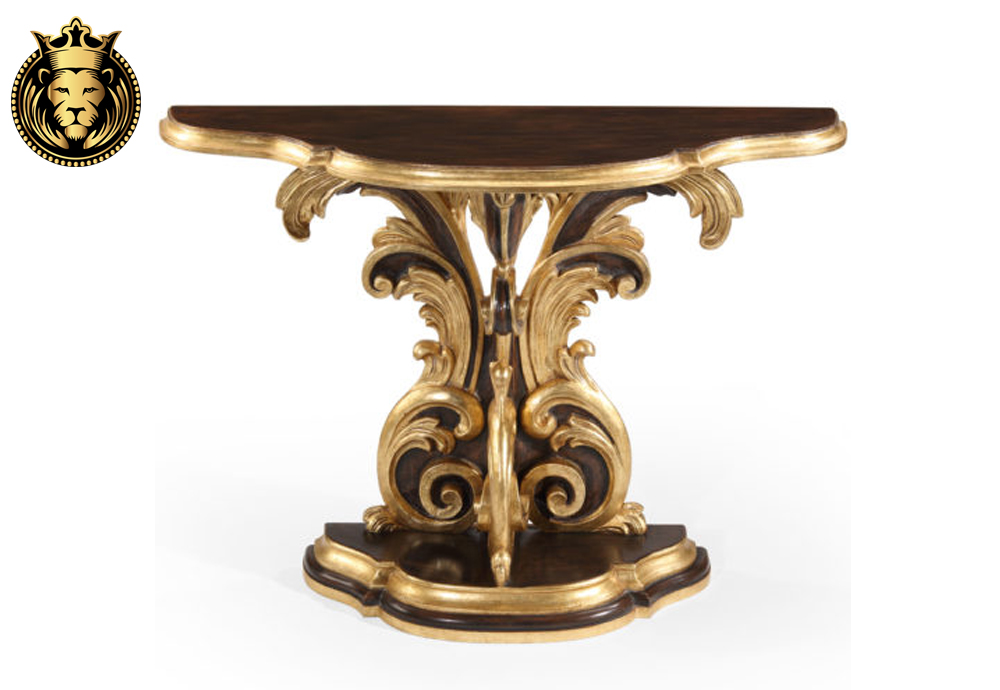 Baroque Console Table- Classic Luxury Italian Console Table Design for Foyer Area- Handcrafted by Royalzig Luxury Furniture in India