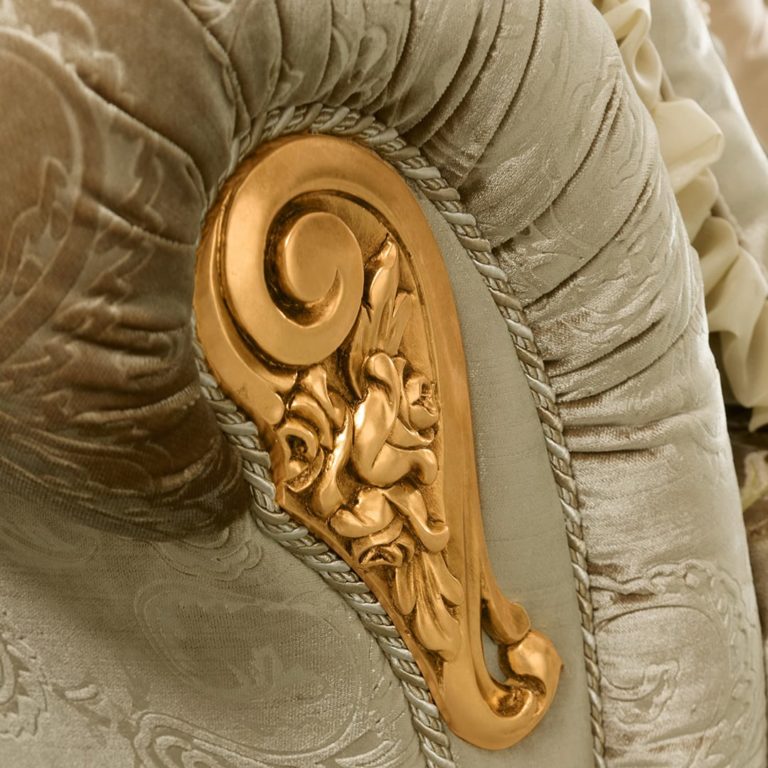 Luxury Sofa Armrest Hand Carved Ornament
