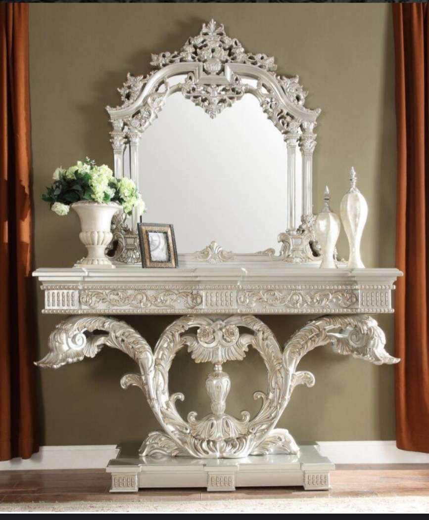 Experience La Dolce Vita with Royalzig's Handcrafted Italian Console and Mirror Frame