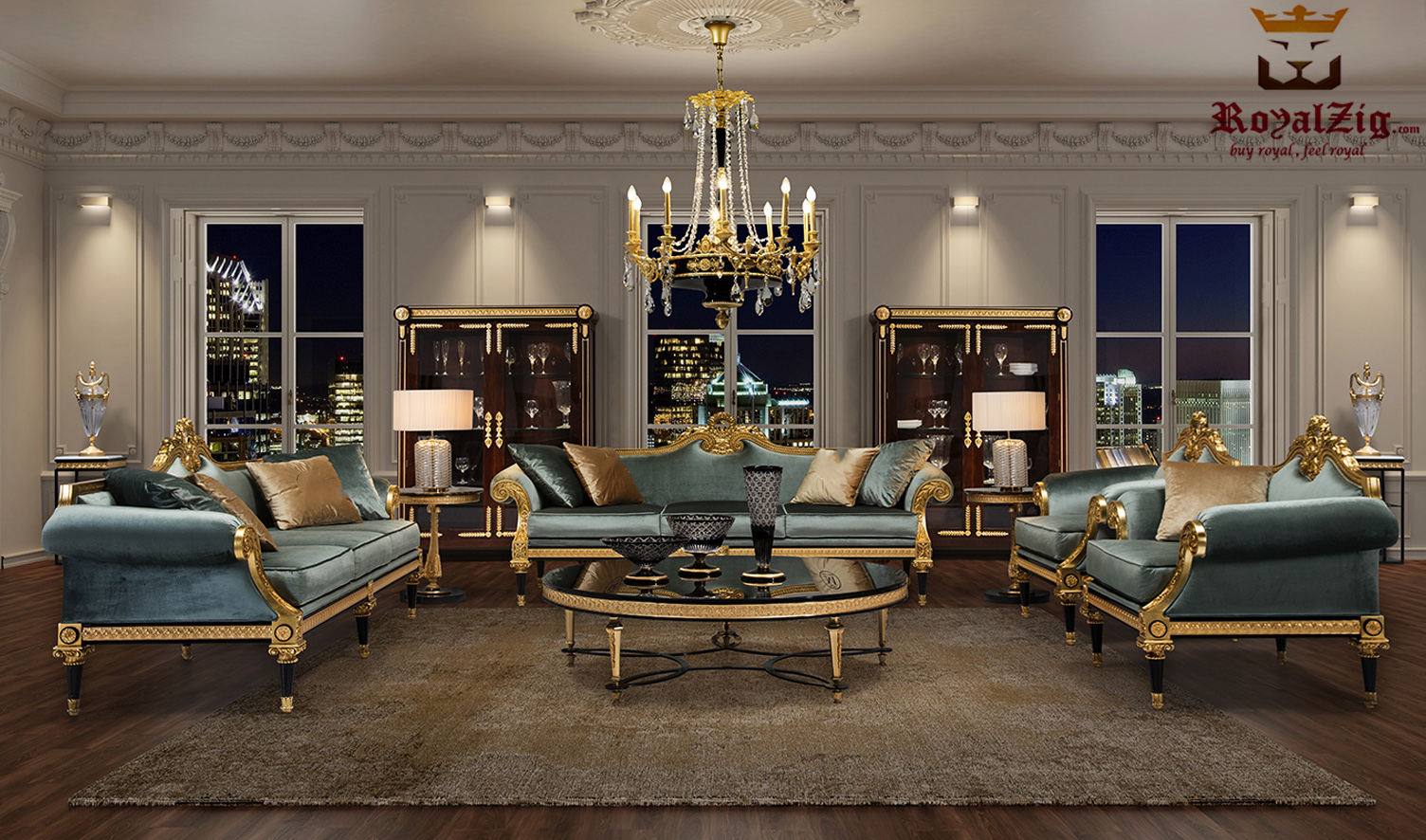 Living Room Furniture Wooden Luxury