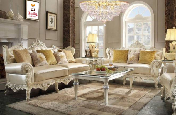 Handcrafted Designer Sofa -  Custom Made Luxury Classic Italian Design Sofa Set in India