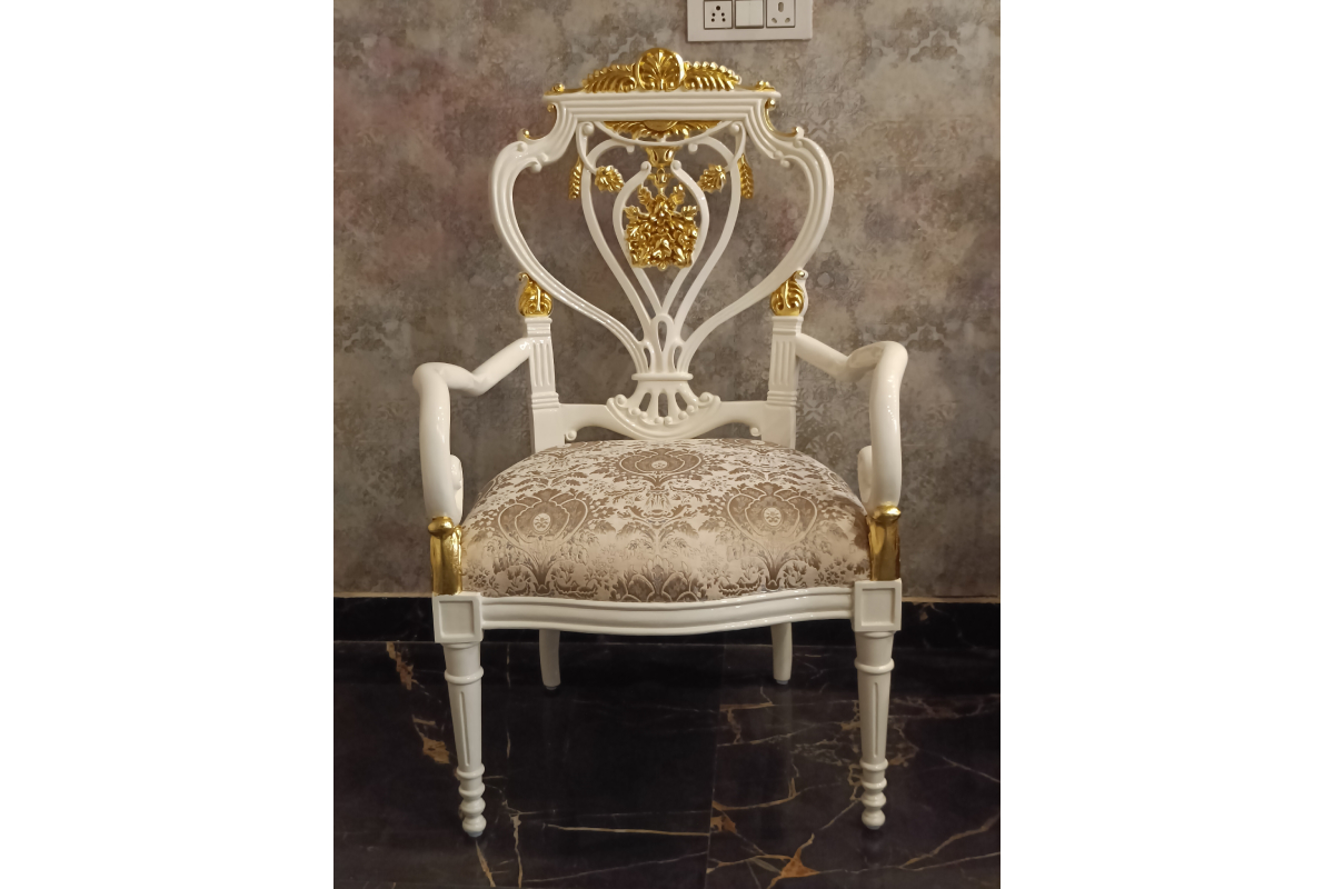 Elegant Chair - Classic Italian Furniture online Handcrafted in India by Royalzig Luxury Furniture 