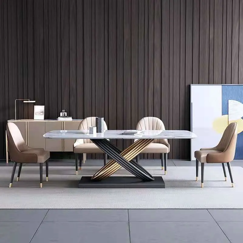 Elegant-Design-Golden-Stainless-Steel-Leg-Italian-Luxury-Marble-Top-12-Seater-MOdern-Dining-Table-Set-Modern-Dining-Room-Furniture Online-in- India-Brand-Royalzig Luxury Furniture