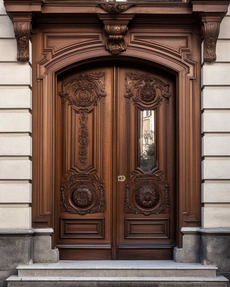 royal classic carved wooden door