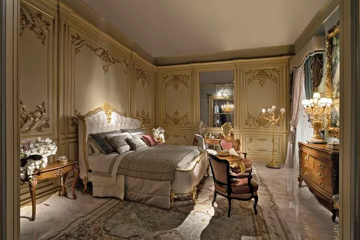 Aurace Italian Classical Style Bedroom Set 