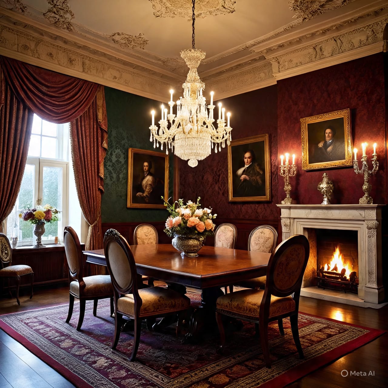 fireplace mantel in furnished area