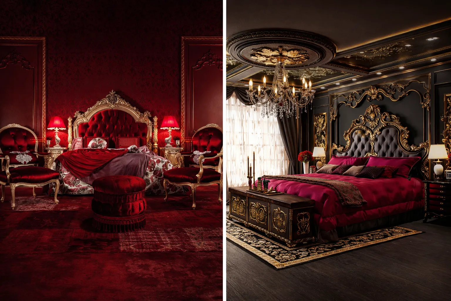Royal Set of Bedroom - Classical Furniture Bedroom Collection
