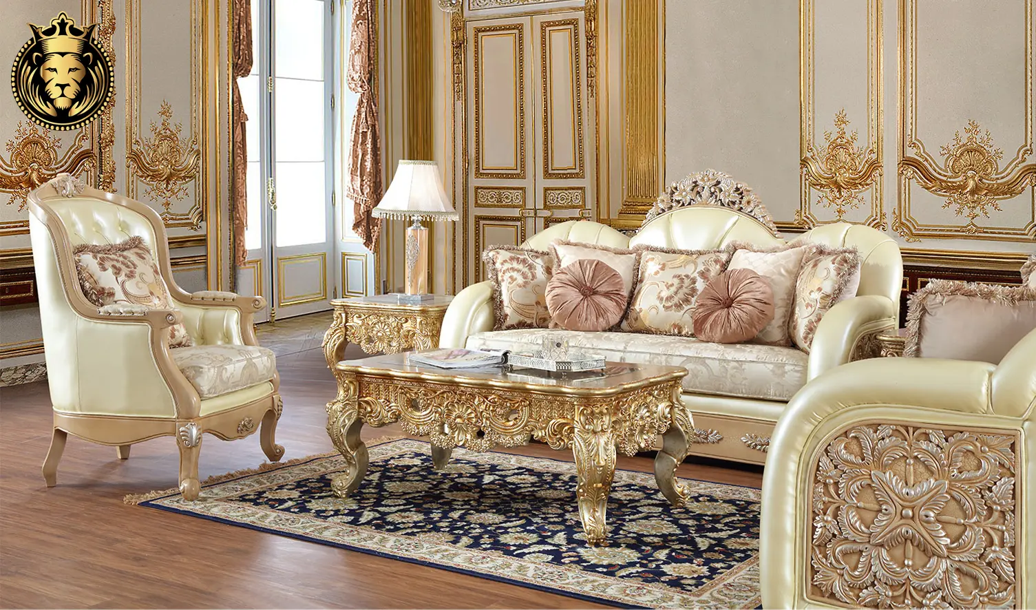 Tulsa Luxury Style Carving Royal Sofa Set
