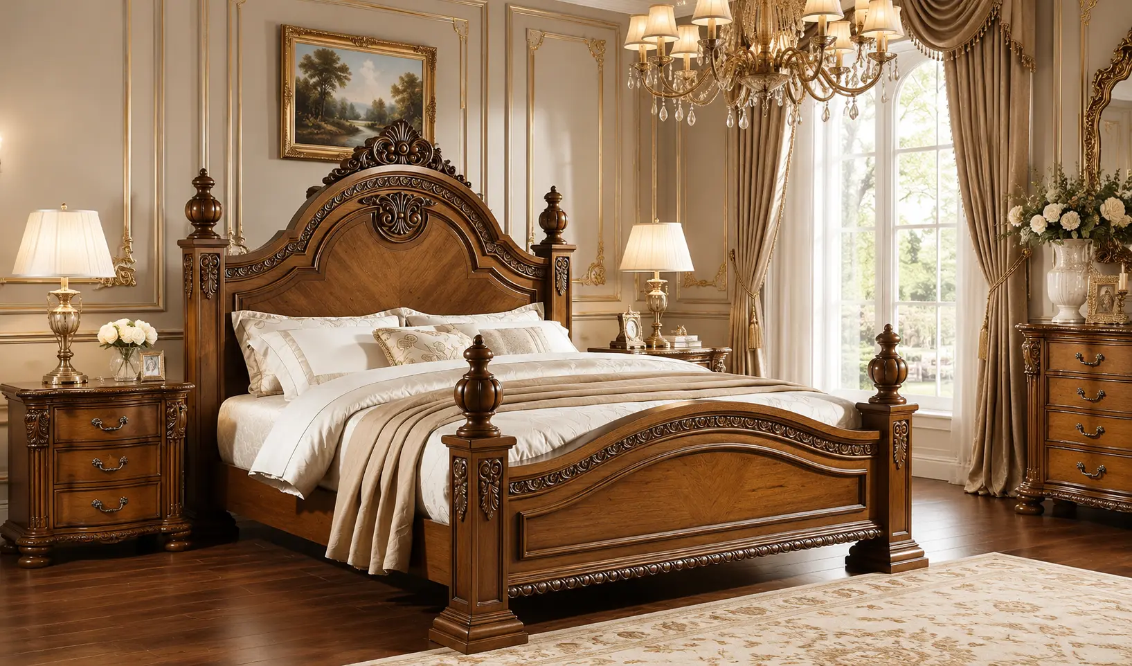  Vintage-Inspired Classical Bed Set  Heirloom Quality