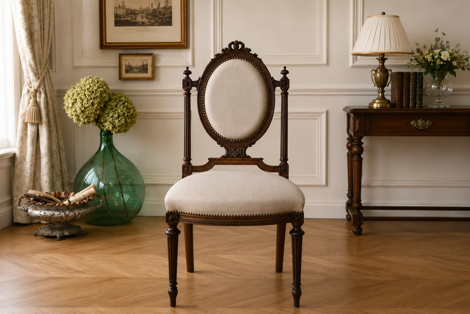 Louis XVI French Design Colonial Style Chair