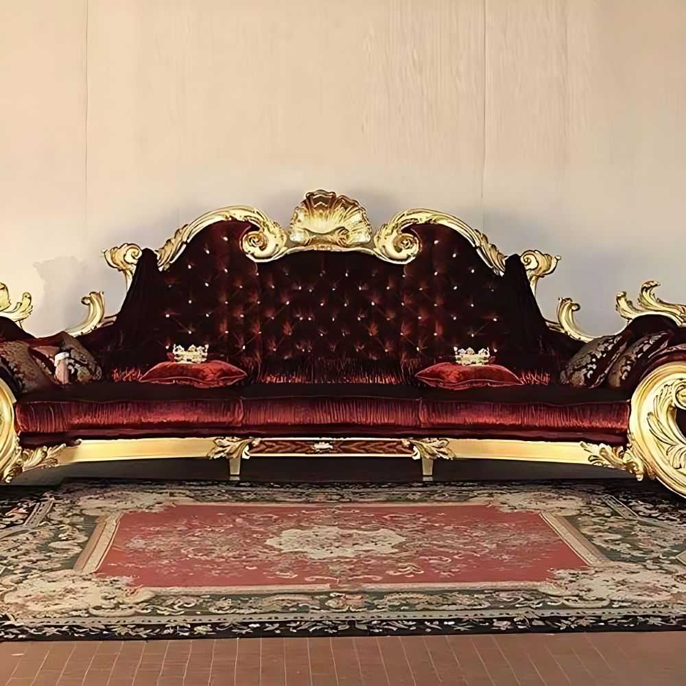 American Vintage Royal Sofa – Classical Design with Elegant Detailing 