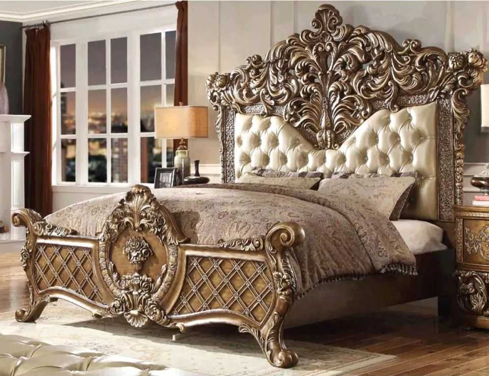 Italian Classic Carved Bed