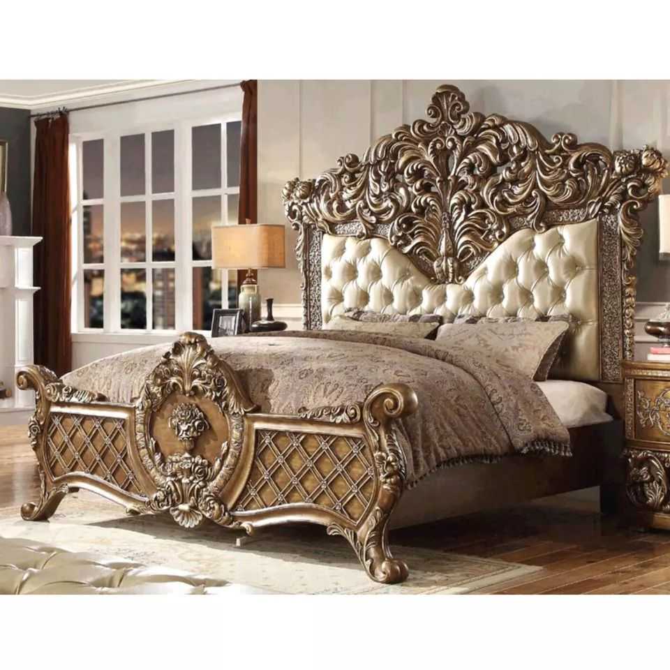 Italian Classic Carved Bed