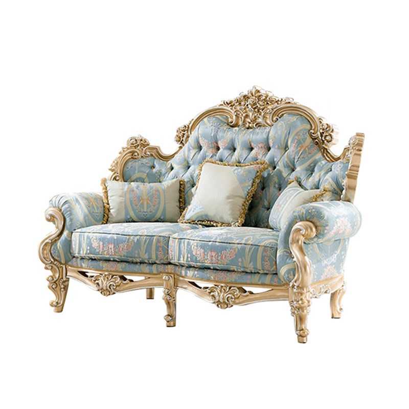 European Classic Style Carved 6 Seater Luxury Living Room Sofa Set