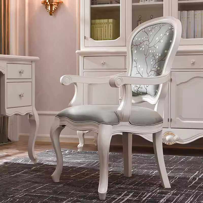 European Style Hand Carved Wooden Dinner Table With Chairs