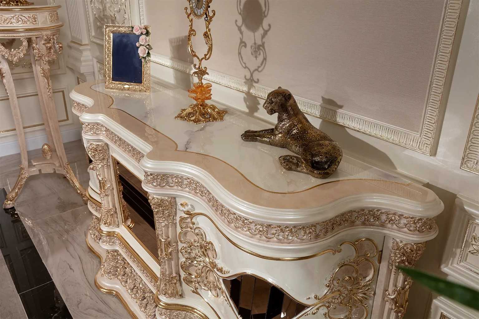 Grand Ultra-Luxury Gold Sofa Set | Heavy Deep Carved Handcrafted Masterpiece | Regal Living Room Statement Furniture for Sophisticated Spaces