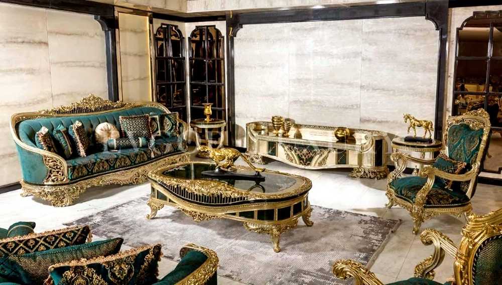 MAXICAN STYLE CARVED SOFA SET 