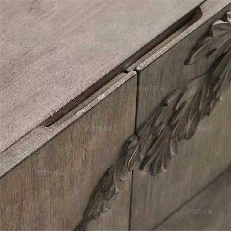 Hand-Carved Wooden Cabinet with Deer Design – Nature-Inspired Furniture