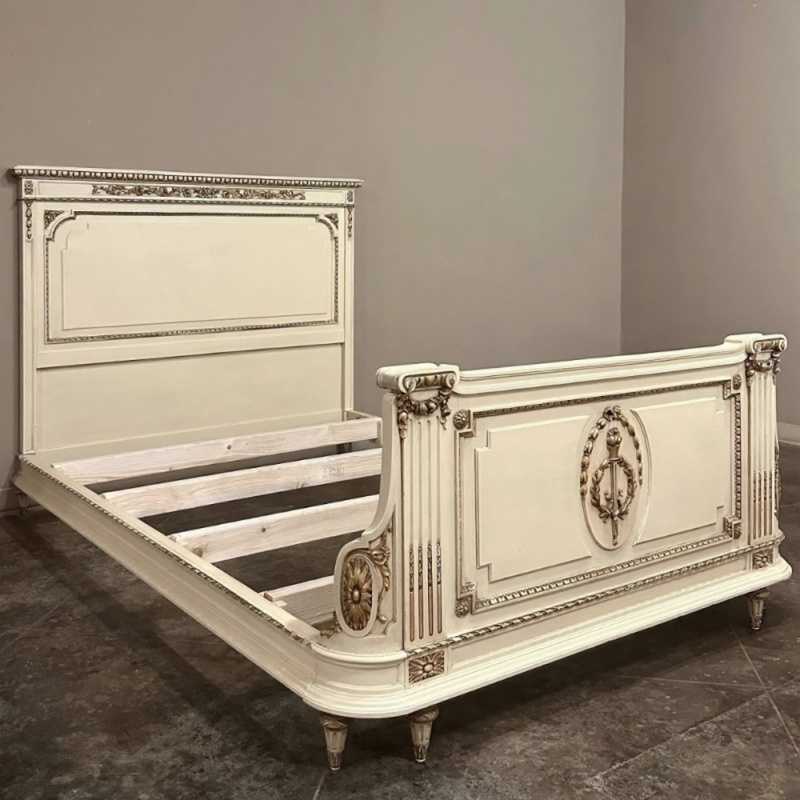 Italian Antique Neoclassical Heritage Bed 
