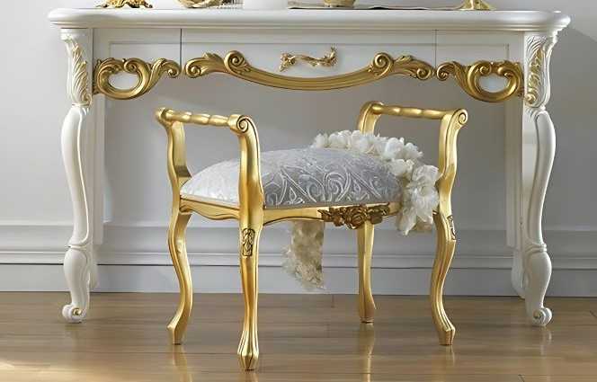 Luxury Carved Console with Mirror – Handcrafted Solid Wood, Ornate Detailing, Perfect for Living Rooms