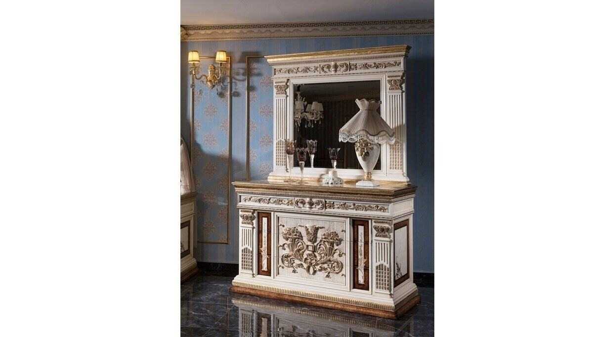 Luxurious Victorian Bedroom Set With Heavy Carved Headboard Footboard And Premium Wardrobe