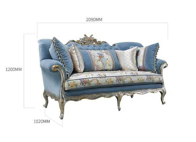 Royal Design Hand Carved Classic Luxury Living Room Sofa Set