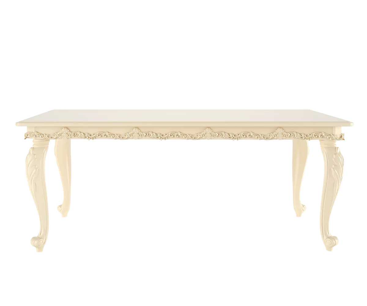 8-Seater Royal Dining Set – Ivory Classic Elegance