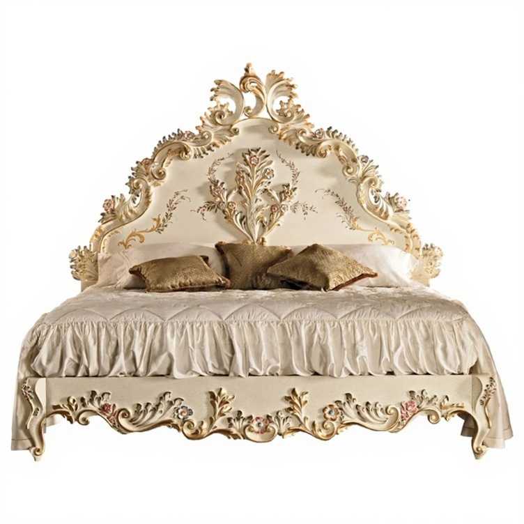 Victorian Style Bedroom Furniture – Hand-Painted King Bed and Nightstands  Elegant Antique Look