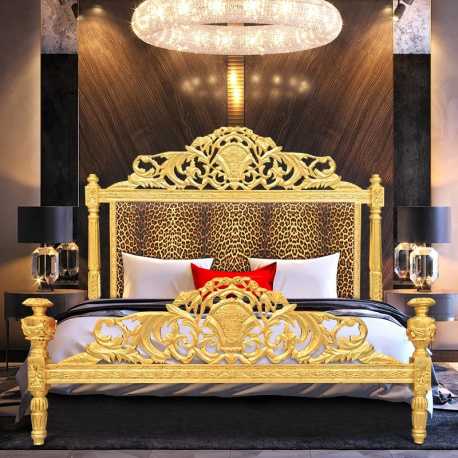 Anglo Indian Antique Golden Bed Frame