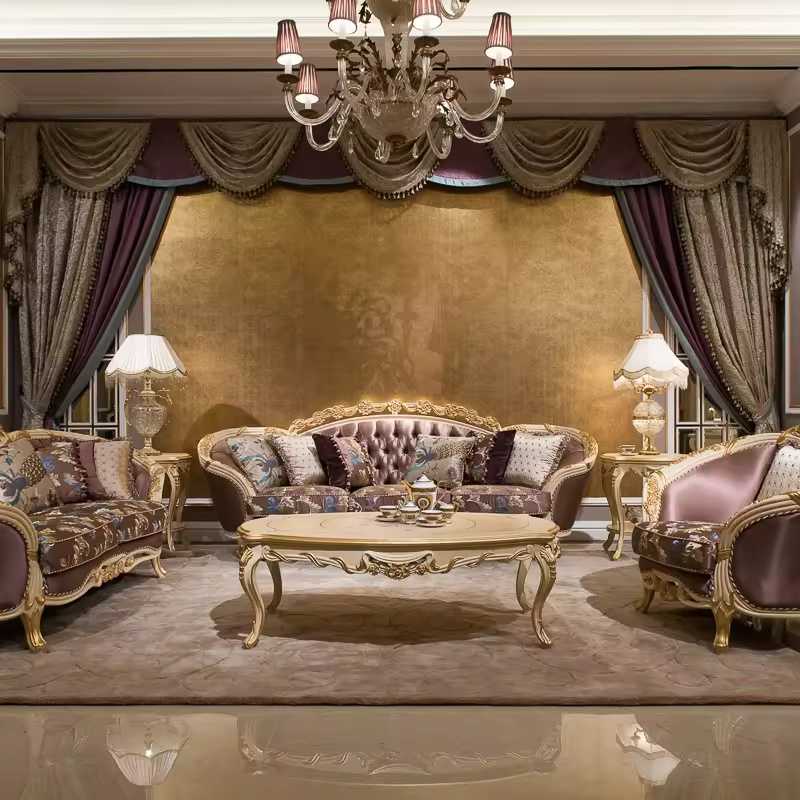 Banjara Hills Italian Classical Carved Sofa Set