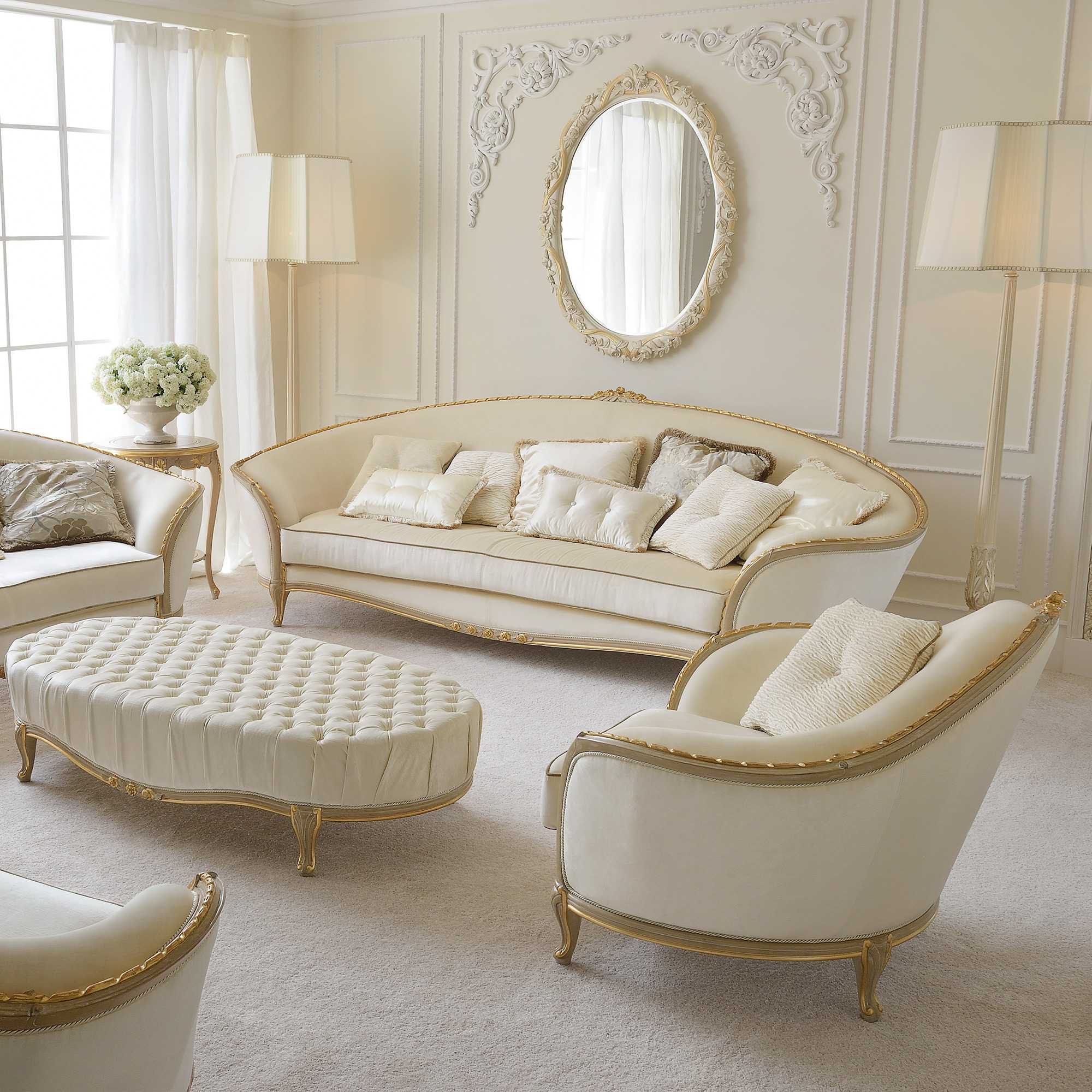 Classical Handcrafted French Style Luxury Sofa Set Royalzig