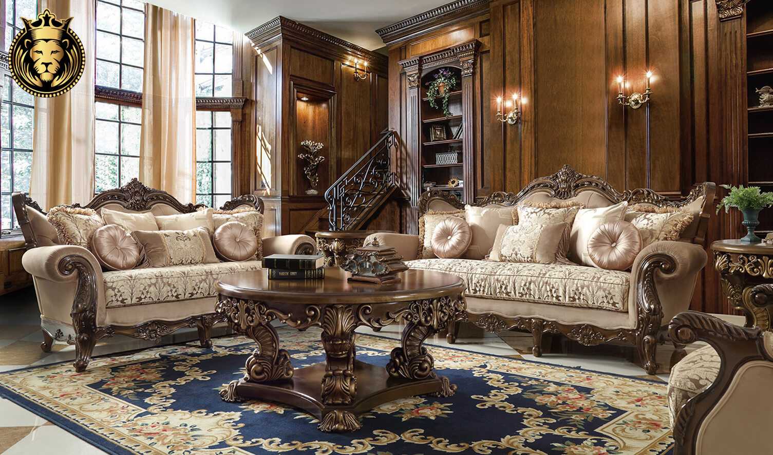 Colorado Maharaja Style High Carving Sofa Set