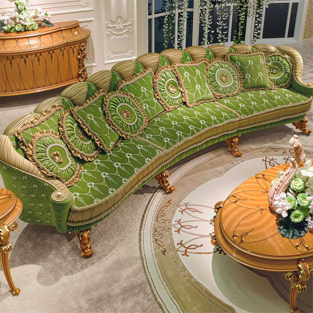 French Antique Carved Luxury Sofa Set  Turkish King Style
