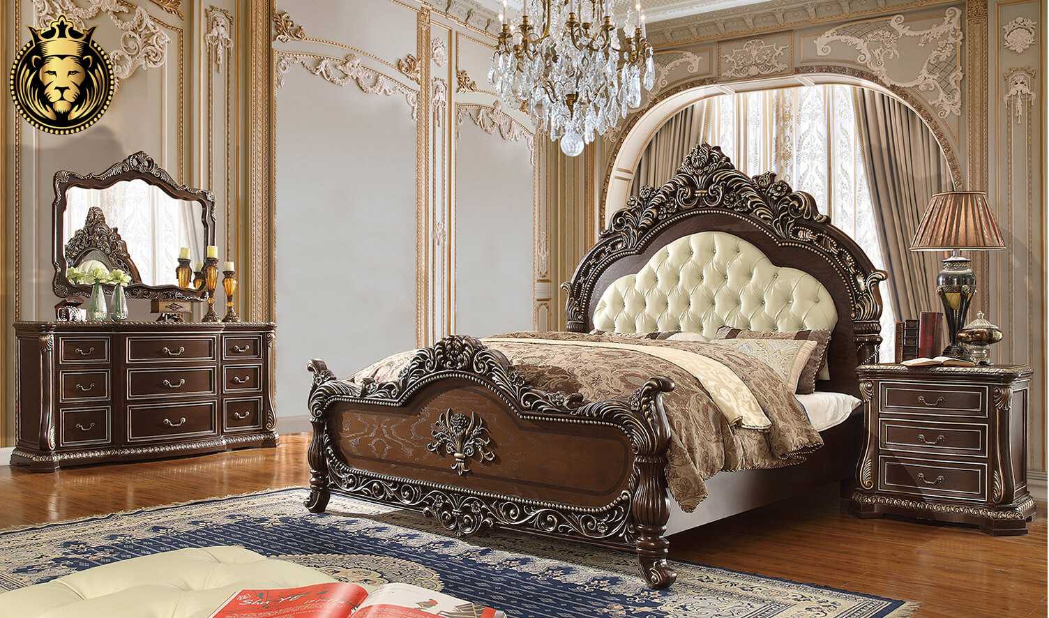 Henderson European Style Hand Carved Bedroom Set
