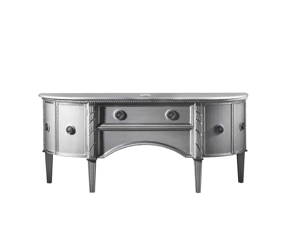 Indian  Classic Style Carved Mirror With Bathroom Vanity