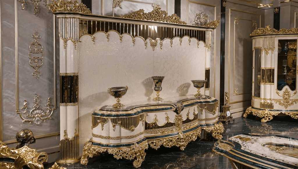 Italian Style Carved TV Unit 