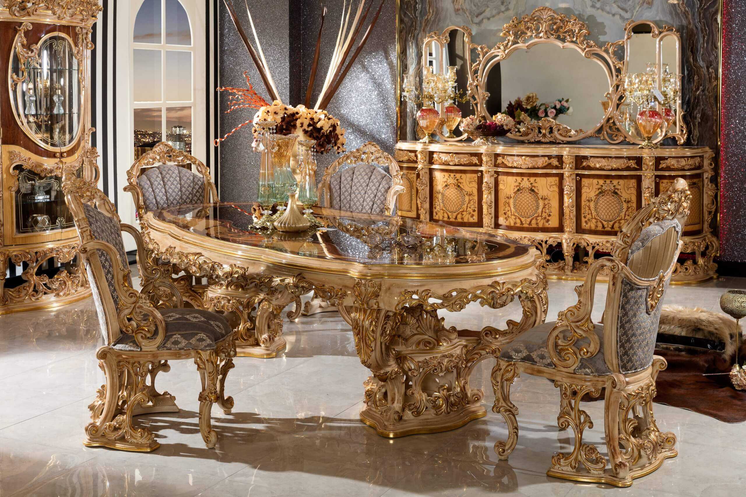 Majestic Grandeur 10-Seater Royal Dining Set