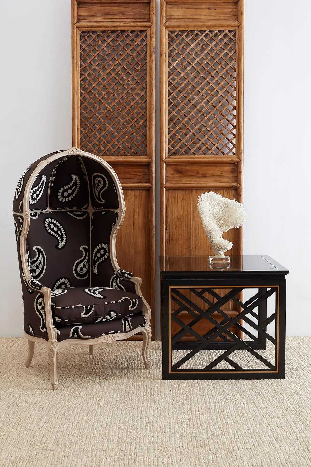 Porters Chair- Wood Carving Classic Design